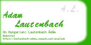 adam lautenbach business card